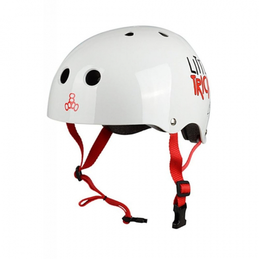 Triple 8 Little Tricky V2 white Gloss XXS/XS Kids Helm