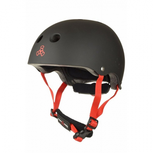 Triple 8 Lil 8 black Rubber XXS/XS Kids Helm