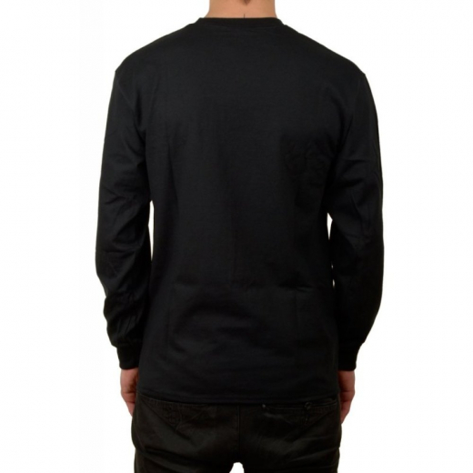 Thrasher Flame Raglan black Camiseta de manga larga