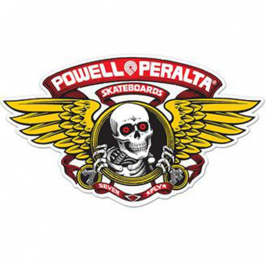 Powell Peralta Winged Ripper Die Cut red 5 Sticker