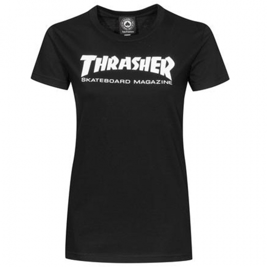 Thrasher Skate Mag black Girls T-Shirt
