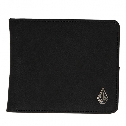 Volcom Slim Stone Small black PU Wallet