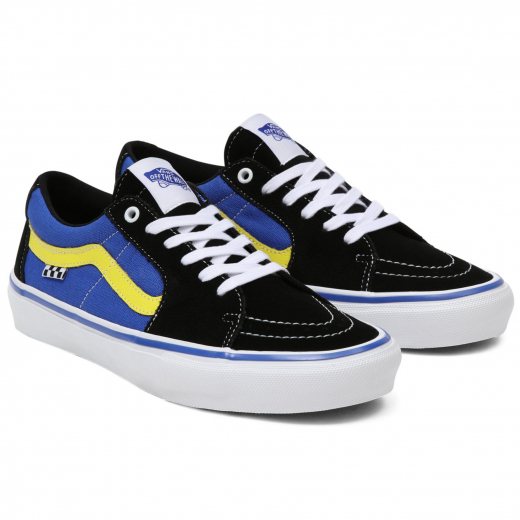 Vans Sk8-Low Skate black/dazzling blue Schuhe