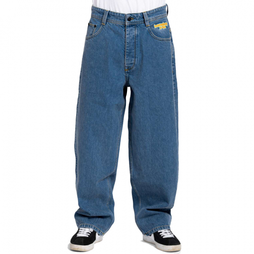 Homeboy x-tra Monster Denim washed blue Hose