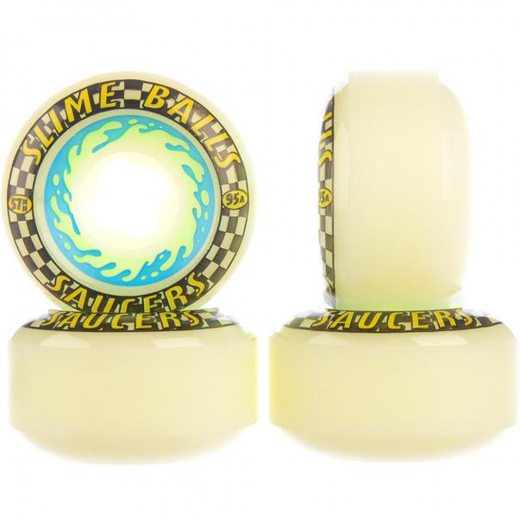 Santa Cruz Slime Balls Saucers white/yellow 57mm 95A Rollen