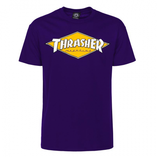 Thrasher Diamond Logo purple T-Shirt