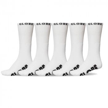 Globe Whiteout Pack of 5 Socks