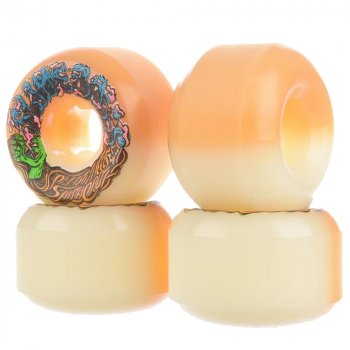 Santa Cruz Slime Balls Hairballs white/orange 56mm 95A Rollen