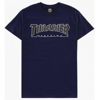Thrasher Outlined navy/black T-Shirt
