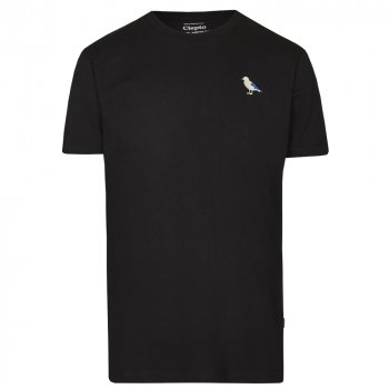 Cleptomanicx Embro Gull black T-Shirt