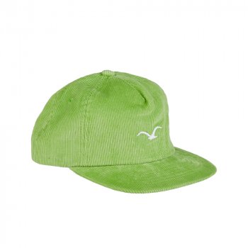 Cleptomanicx Cord Möwe nile green Snap Back Cap