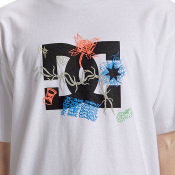 DC Scribble white Camiseta