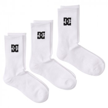 DC SPP Crew white Pack of 3 Socks