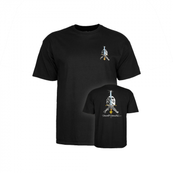 Powell Peralta Skull & Sword black Camiseta