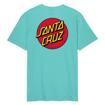 Santa Cruz Classic Dot Chest pool blue T-Shirt