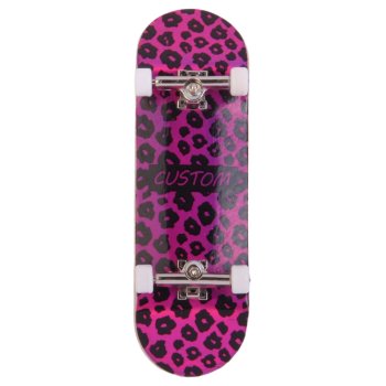 Custom Start Leopard black/pink 32mm Komplett Fingerboard