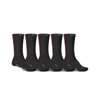 Globe Stripe HI crew black/red 5er Pack Socken