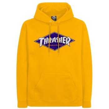 Thrasher Diamond Logo gold Hooded