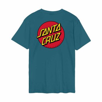Santa Cruz Classic Dot Chest teal T-Shirt