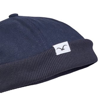 Cleptomanicx Brimless dark navy Cap