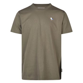Cleptomanicx Embro Gull tea leaf T-Shirt