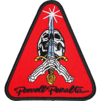 Powell Peralta Skull & Sword red Aufnäher