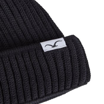 Cleptomanicx Storm Short black Beanie