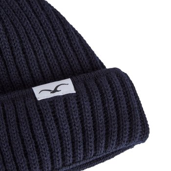 Cleptomanicx Storm Short dark navy Beanie