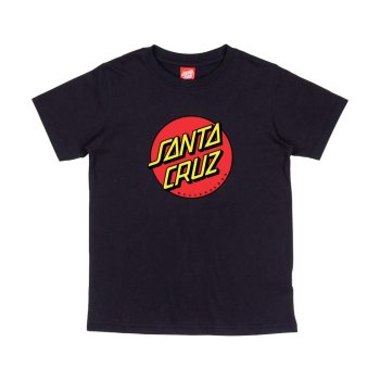 Santa Cruz Classic Dot black Kids T-Shirt
