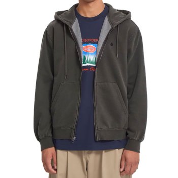 Volcom Single Stone rinsed black Hooded Zipper