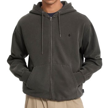 Volcom Single Stone rinsed black Hooded Zipper