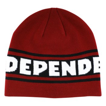 Independent Bar Logo Skull red Beanie
