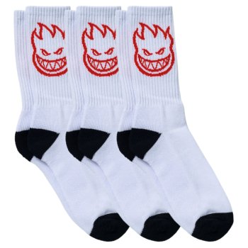 Spitfire Bighead black/white/red 3er Pack Socken