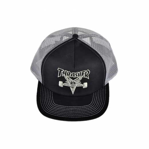 Thrasher Skategoat black/silver Trucker Cap