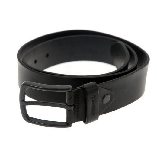 Reell All Black Buckle black Ledergürtel