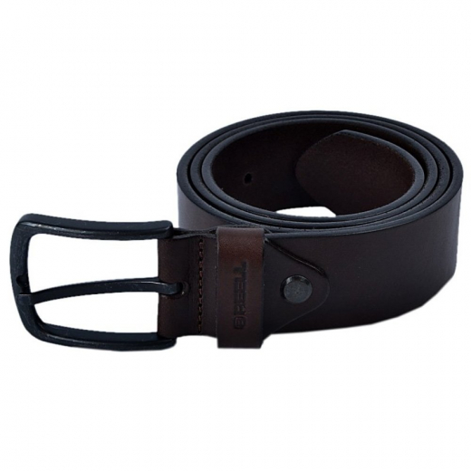 Reell All Black Buckle brown Leather Belt