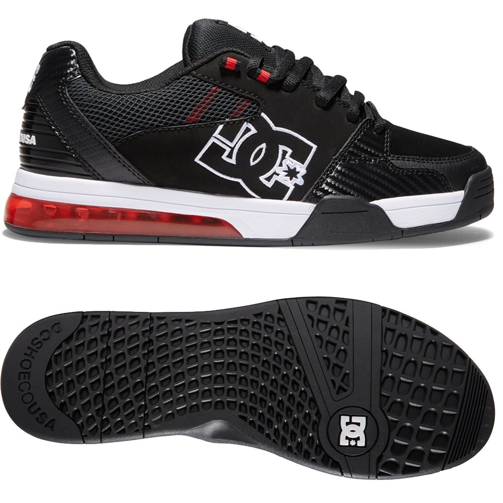 DC Versatile black white red Schuhe