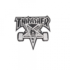 Thrasher Skategoat black/silver Patch