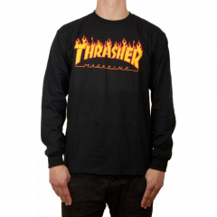 Thrasher Flame black Longsleeve