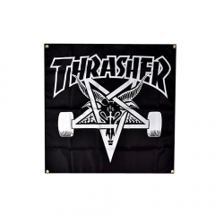 Thrasher Skategoat black Bandera