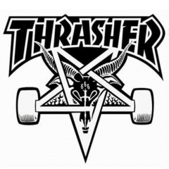 Thrasher Skategoat Die Cut white Sticker