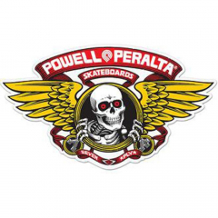 Powell Peralta Winged Ripper Die Cut red 5 Sticker