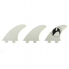 Full & Cas white/black Thruster Fin Set