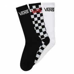 Vans Classic Crew black/white 3 Pares de Calcetines