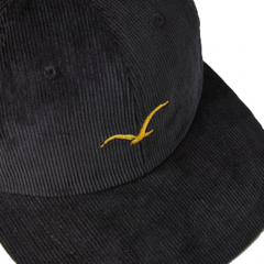 Cleptomanicx Cord Möwe black Snap Back Cap