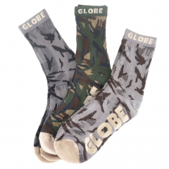 Globe Eco camo Pack of 3 Socks