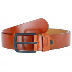 Reell All Black Buckle vintage hazel Leather Belt