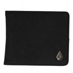 Volcom Slim Stone Small black PU Geldbeutel