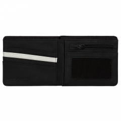 Volcom Slim Stone Small black PU Monedero