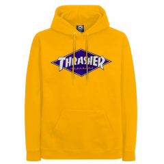 Thrasher Diamond Logo gold Hooded